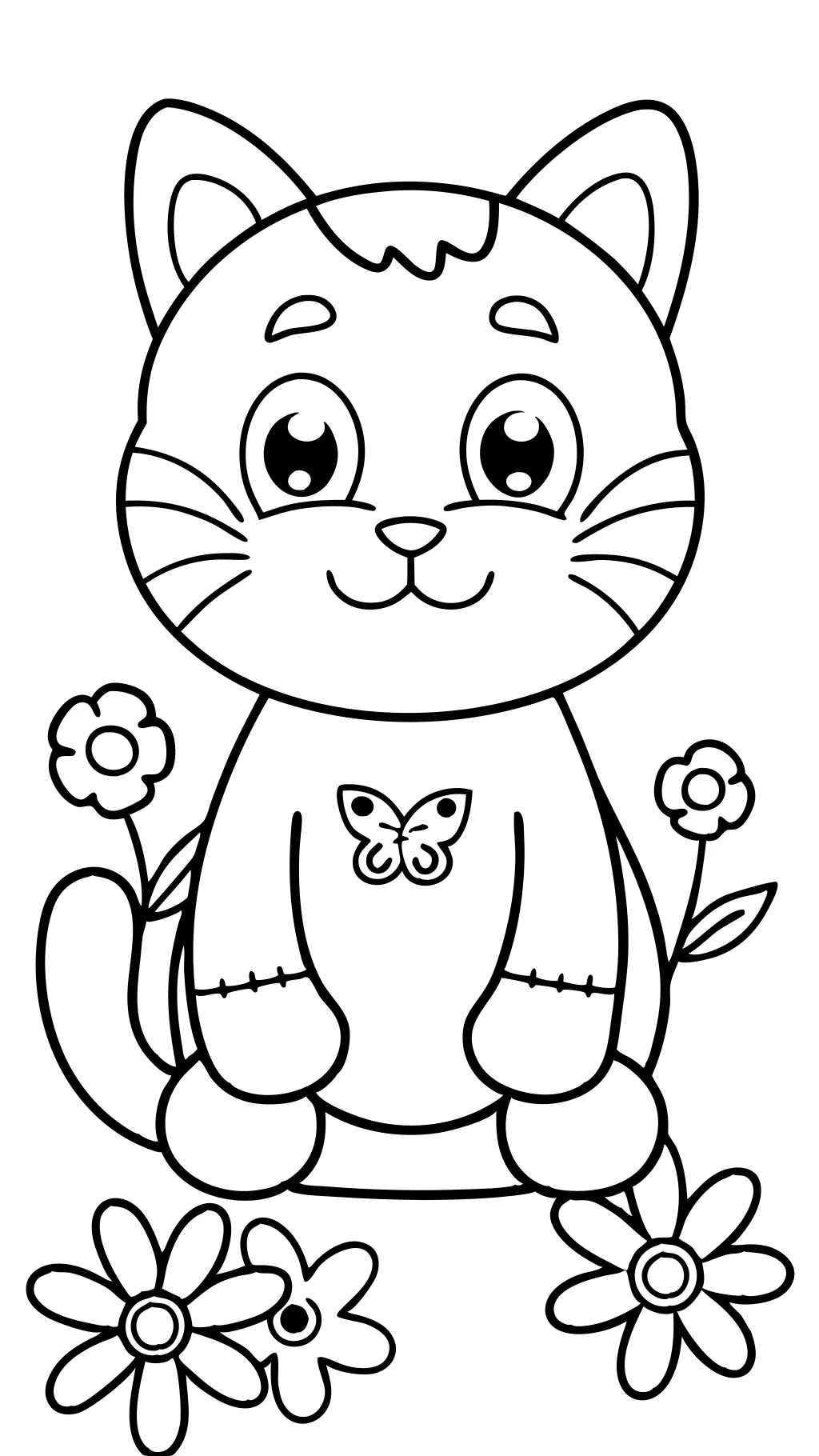 simple coloring pages for kids